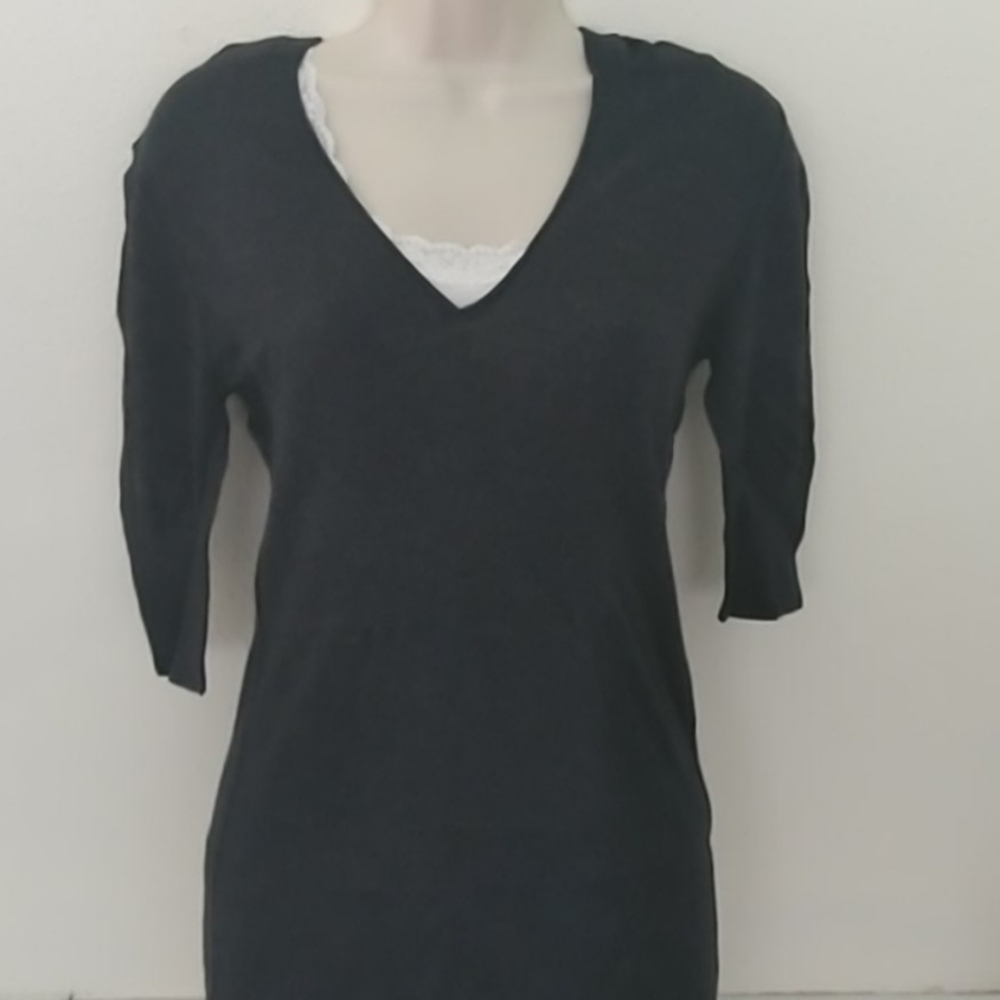 Mossimo black hoodie knit tee